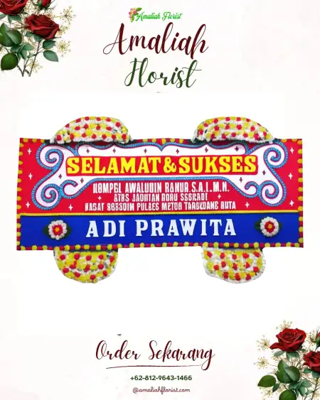 Papan Bunga Ucapan Selamat Tirtomoyo